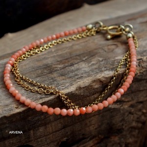 KORAL - minimalistyczna , złocona