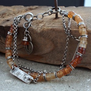 GRANAT HESSONIT - bransoletka 3