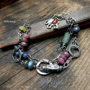 szafir,rubin.... - bransoletka