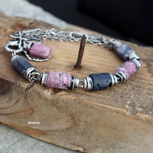 SZAFIRY & RUBINY - bransoletka 05 