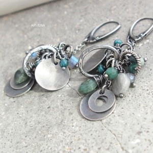 SZMARAGDY - kolczyki 08