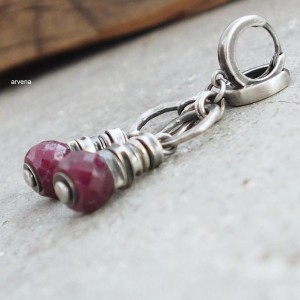 RUBINY - kolczyki 06