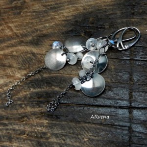 REZERWACJA kamień księżycowy - kolczyki