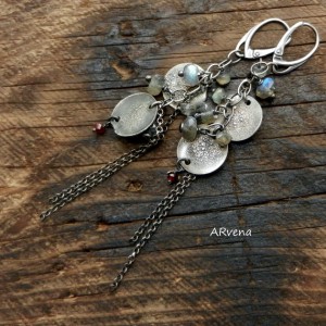 labradoryt - kolczyki