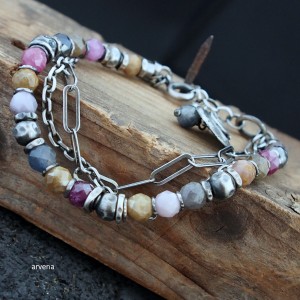 TURMALINY - bransoletka 012