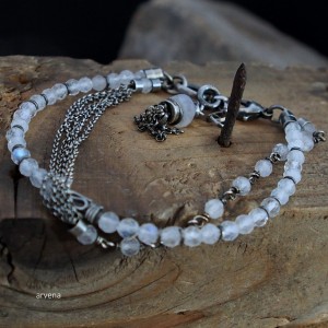 KAMIEŃ KSIĘŻYCOWY - bransoletka 09