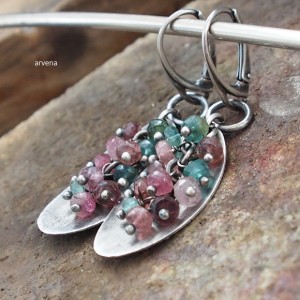 Turmaliny - kolczyki 07