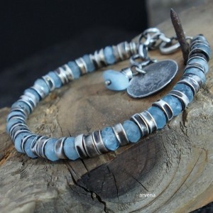 AKWAMARYN - bransoletka 018 