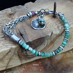 Szmaragdy - bransoletka 05