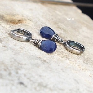 Szafiry - kolczyki 002