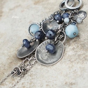 Szafiry, akwamaryn - kolczyki 02