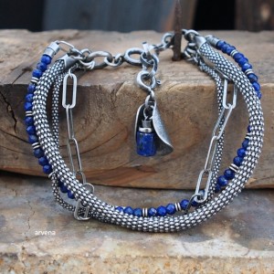 Lapis lazuli - bransoletka 06