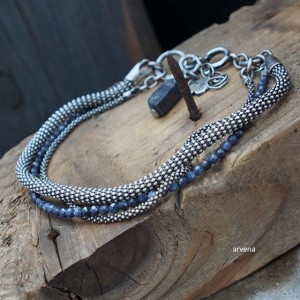 Szafiry - bransoletka 08