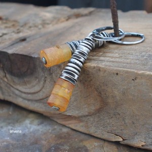 Bursztyn- kolczyki 09