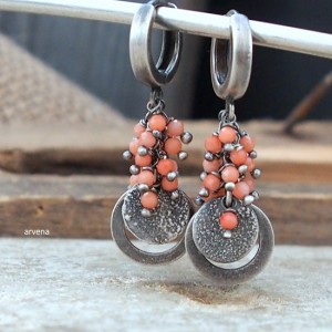 Koral - kolczyki 013