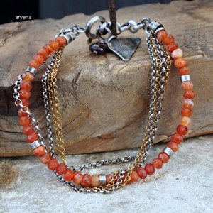 Opal meksykański - bransoletka 03