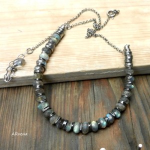 Labradoryt - naszyjnik