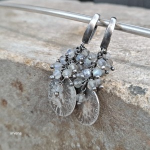 Labradoryt - kolczyki 06