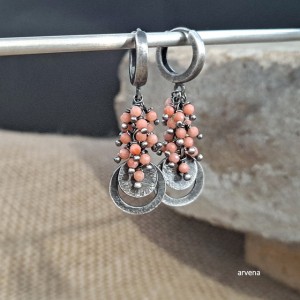 Koral - kolczyki 018