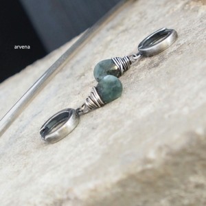 SZMARAGDY - kolczyki 06