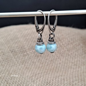 Larimar- kolczyki 08