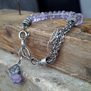 Ametyst- bransoletka 010