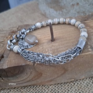 Krzemien pasiasty - bransoletka 04