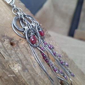 Rubiny - kolczyki 001