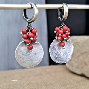 Koral - kolczyki 023