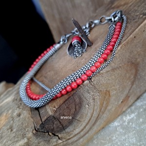 Koral - bransoletka 017