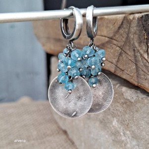 TOPAZ " BLUE" - kolczyki 01