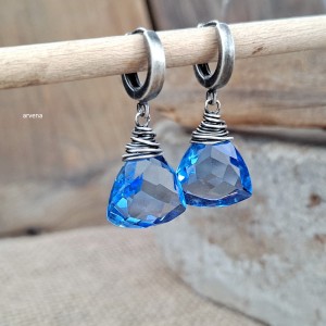 Kwarc PIRAMIDKI- kolczyki 013