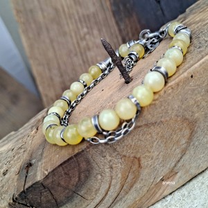 opal żółty - bransoletka 07