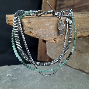 Szmaragdy  - bransoletka 06