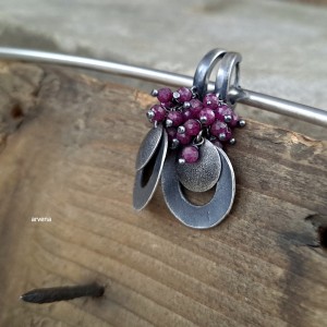 RUBINY - kolczyki 08