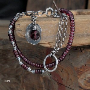 GRANAT - bransoletka 014