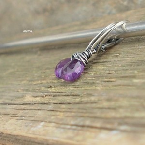 Ametyst - kolczyki 010