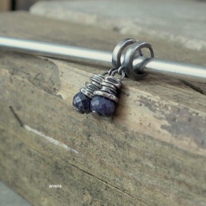 Szafir - kolczyki 012