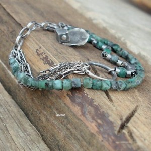 Szmaragdy  - bransoletka 09