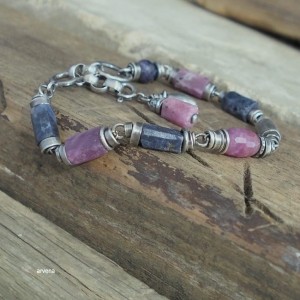 Szafiry,rubiny - bransoletka 05