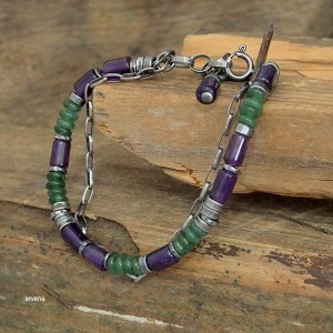 Nefryt, ametyst - UNISEX