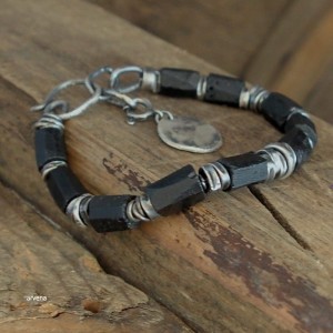 Onyks - surowa bransoletka