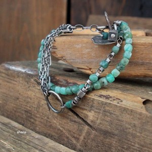 Szmaragdy  - bransoletka 010