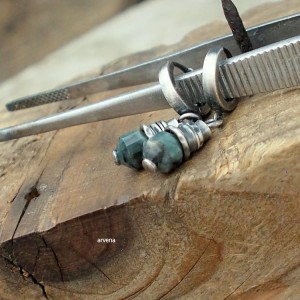 SZMARAGDY - kolczyki 013