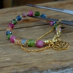 TURMALINY  % - bransoletka 020