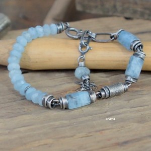 Akwamaryn - bransoletka 011