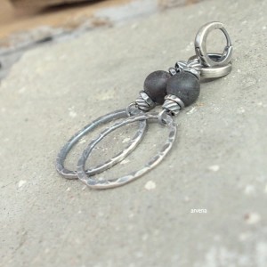 Bursztyn - kolczyki 018