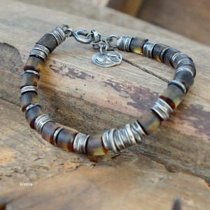 Bursztyn UNISEX - bransoletka 017