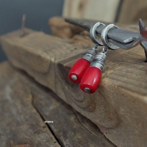 Koral - kolczyki 026