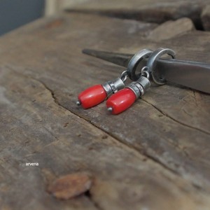 Koral - kolczyki 027